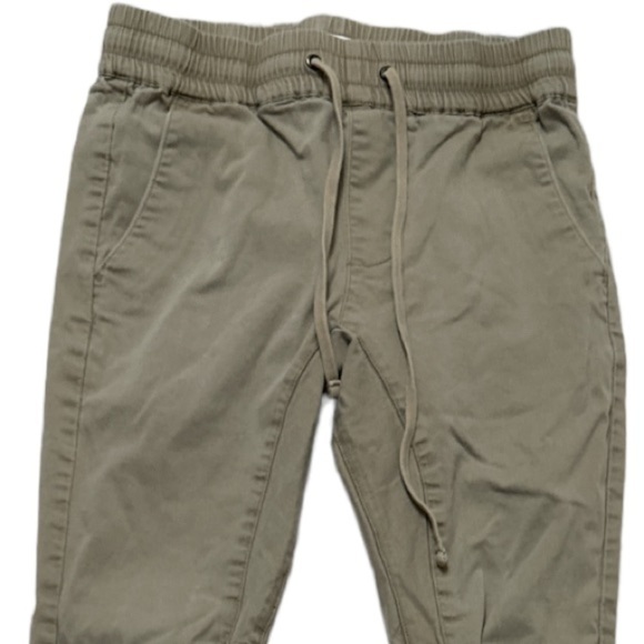 PACSUN Khaki Skinny Joggers Size S Long Comfortable Elastic Waistband/Drawstring - Picture 8 of 13